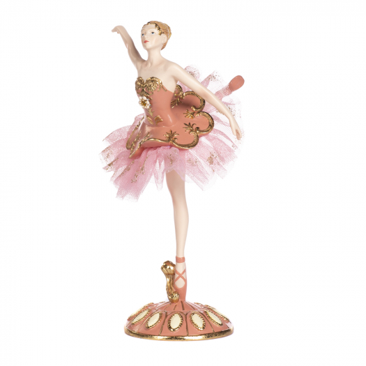 Декор Балерина, розовый/золотой 24 см Goodwill | Фото 1