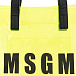 Желтая сумка из поливинила MSGM | Фото 5