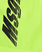 Салатовые шорты для купания с черным лого MSGM | Фото 4