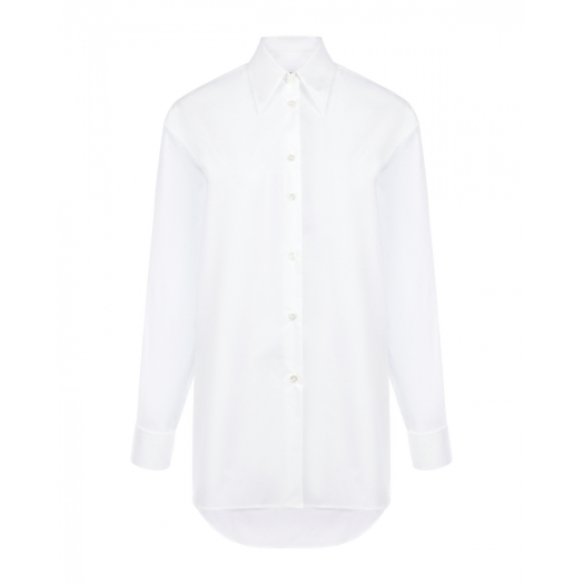 Белая рубашка свободного кроя MM6 Maison Margiela | Фото 1