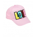 Розовая кепка с надписью &quot;Love&quot; из пайеток Regina | Фото 1