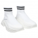 Белые кроссовки-носки Dolce&Gabbana | Фото 1