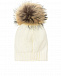 Шерстяная шапка со снегирем Catya | Фото 2