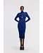 Платье с драпировкой, синее Roberto Cavalli | Фото 2