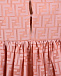 Розовое платье с рюшами на рукавах Fendi | Фото 4