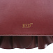 Бордовая сумка с рюшами, 28х7х16 см  | Фото 6