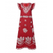 Красное платье с вышивкой сангалло  | Фото 1