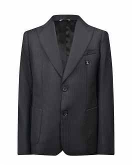 Темно-серый пиджак из костюмной шерсти Dolce&Gabbana Серый, арт. L41J69 FR2Y2 S8051 | Фото 1