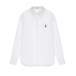 Белая рубашка с длинными рукавами и накладным карманом Brunello Cucinelli | Фото 1