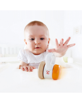 Игрушка Hape для малышей 2 в 1 - погремушка и каталка на колесах &quot;Роллер&quot;  , арт. E0017_HP | Фото 2