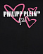 Черный свитшот с принтом &quot;сердца&quot; Philipp Plein | Фото 3