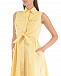 Желтое платье-рубашка без рукавов Pietro Brunelli | Фото 7