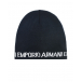 Шерстяная шапка с логотипом Emporio Armani | Фото 1