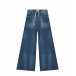 Синие джинсы с поясом на кулиске MM6 Maison Margiela | Фото 1