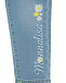 Голубые джинсы с логотипом Monnalisa | Фото 3