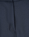 Синие брюки из шерстяной ткани Dal Lago | Фото 3