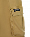 Бежевые шорты с карманами-карго Yporque | Фото 3