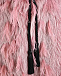 Розовое пальто с отделкой перьями Blancha | Фото 7