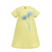 Желтое платье с аппликацией &quot;цветы&quot; IL Gufo | Фото 1