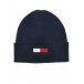 Синяя шапка с логотипом Tommy Hilfiger | Фото 1
