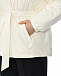 Куртка с капюшоном и поясом, белая Yves Salomon | Фото 8