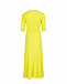 Желтое платье с плиссированной юбкой Parosh | Фото 5