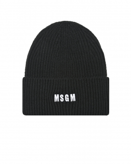 Базовая шапка черного цвета MSGM Черный, арт. 3341MDL08 227767 99 | Фото 1