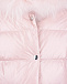 Розовое пальто с меховой отделкой Yves Salomon | Фото 3