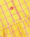 Желтое платье-рубашка с принтом в клетку Dan Maralex | Фото 5