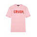 Розовая футболка с принтом &quot;crush&quot;  | Фото 1