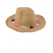 Соломенная шляпа с разноцветными кистями  | Фото 1