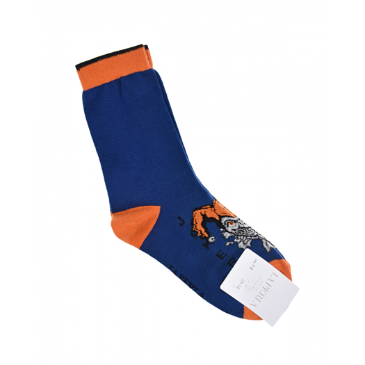 Синие носки с декором &quot;джокер&quot; La Perla | Фото 1
