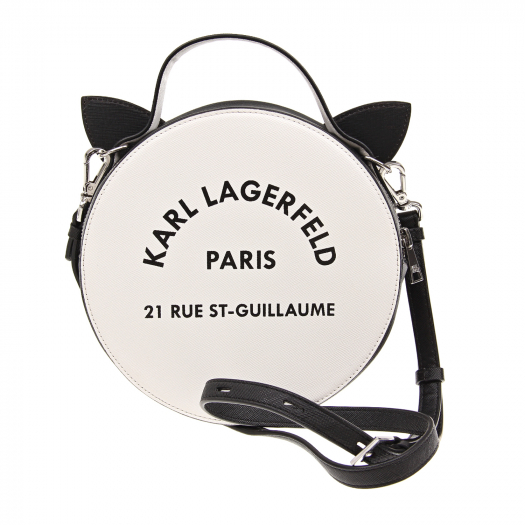 Круглая сумка с кошачьими ушами, 20x20x3 см Karl Lagerfeld kids | Фото 1