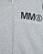 Серая спортивная куртка с капюшоном MM6 Maison Margiela | Фото 3