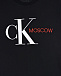 Черная футболка с надписью &quot;Moscow&quot; Calvin Klein | Фото 3