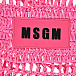 Плетеная сумка цвета фуксии MSGM | Фото 4