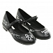 Черные туфли с белыми надписями Dolce&Gabbana | Фото 2
