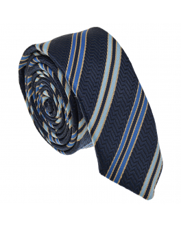 Синий галстук в полоску Aletta Синий, арт. AMP220754-70 728 | Фото 1