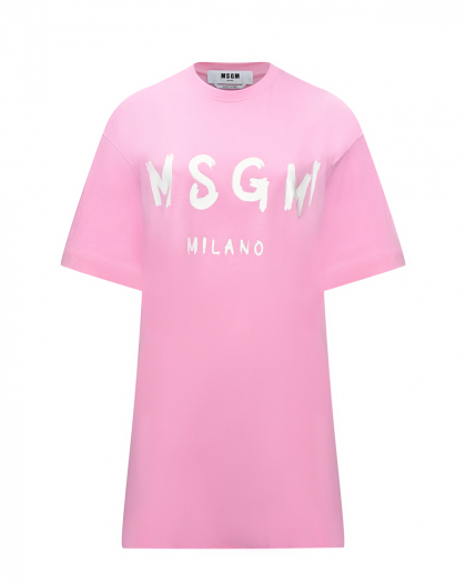 Платье-футболка, розовое MSGM | Фото 1