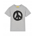 Серая футболка с принтом &quot;peace&quot; Off-White | Фото 1