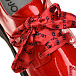 Красные лакированные ботинки с шелковой лентой  | Фото 8