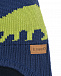 Темно-синяя шапка с принтом &quot;динозавры&quot; Il Trenino | Фото 3