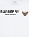 Комбинезон из белого трикотажа с логотипом Burberry | Фото 3
