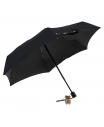 Черный зонт с принтом "мишка и звезды", 21 см