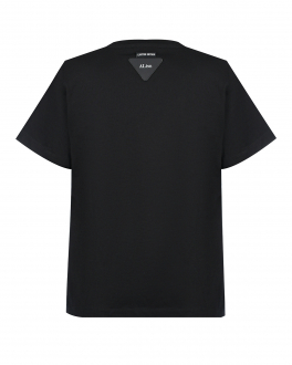 Черная футболка с подплечниками ALINE Черный, арт. AL090801 | Фото 2