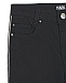 Черные джинсы с тонкими серебряными лампасами Karl Lagerfeld kids | Фото 3