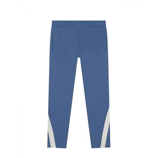 Спортивные брюки голубого цвета Emporio Armani | Фото 1