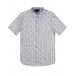 Серая рубашка с короткими рукавами Emporio Armani | Фото 1