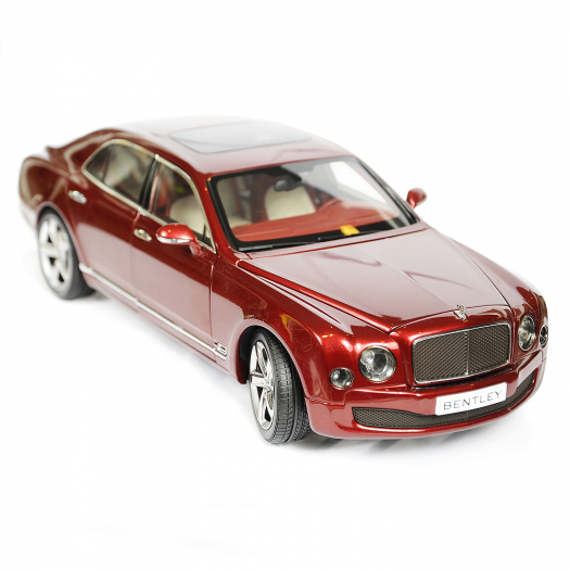 модель автомобиля Bentley Mulsanne Speed 2014, масштаб 1:18, рубиново-красный  | Фото 1