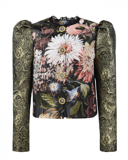 Жаккардовый пиджак Dolce&Gabbana | Фото 1